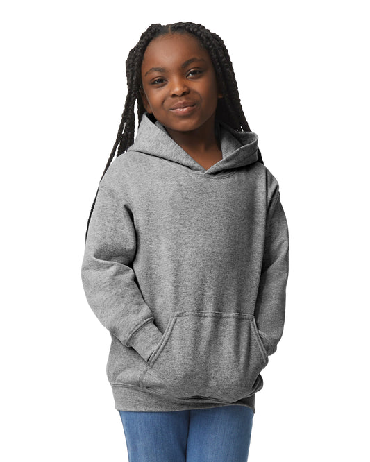 Youth Medium Graphite Htr Gildan 18500B