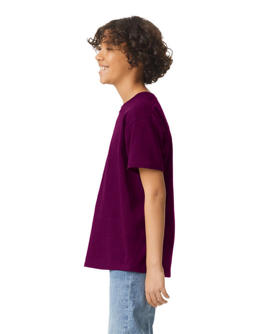 Youth Medium Maroon Gildan 2000B