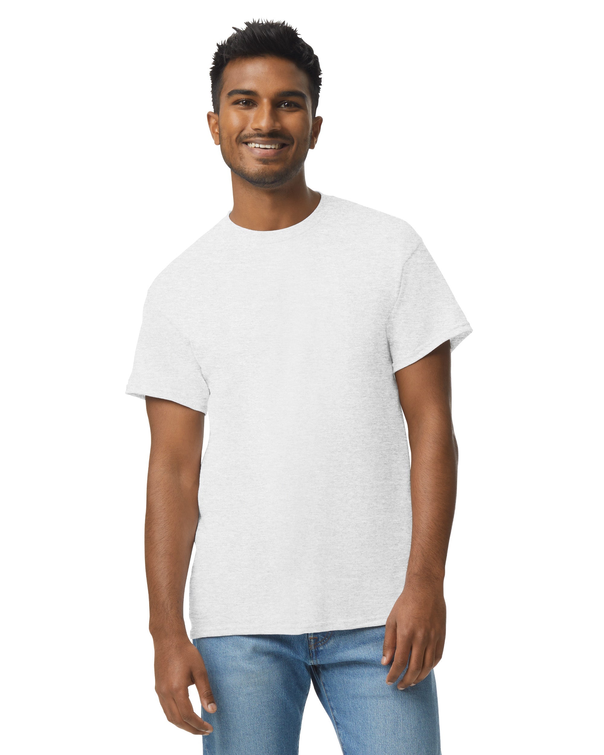 Gildan Ultra Cotton Gildan Men's G2000 Ultra Cotton Adult T-shirt, Ash Grey Gildan T Shirt-768800