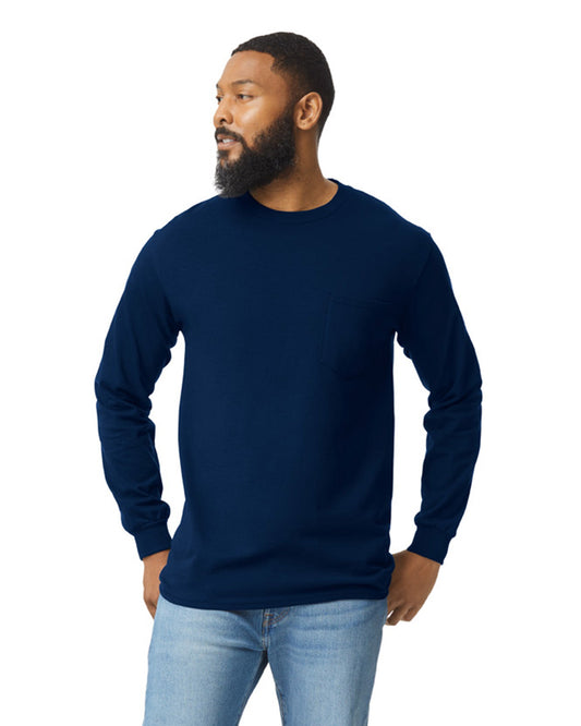 Large Navy Gildan 2410