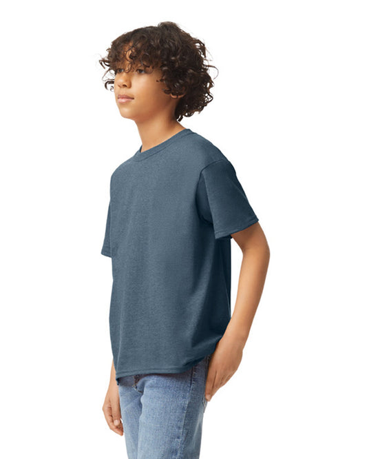 Youth Medium Htr Navy Gildan 5000B