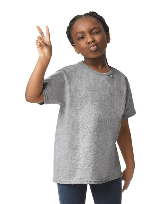 Youth Medium Sport Gray Gildan 5000B