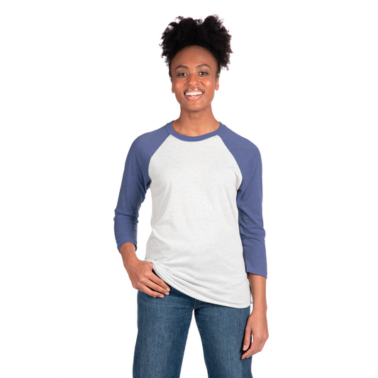 3X-Large Vintage Royal/Heather White Next Level 6051