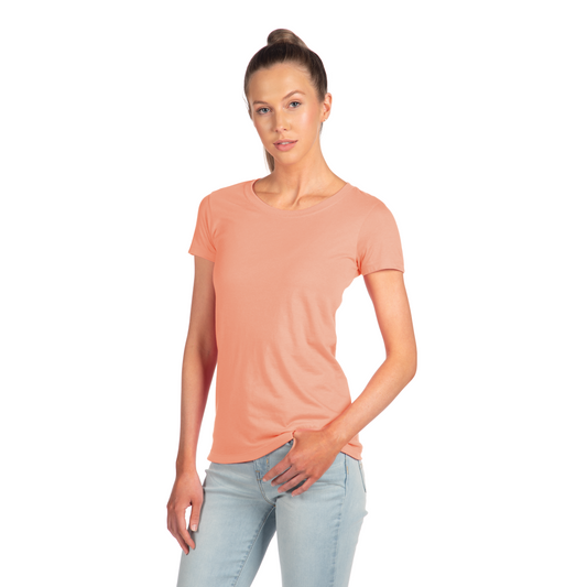 Women's 2X-Large Light Orange Next Level 1510 