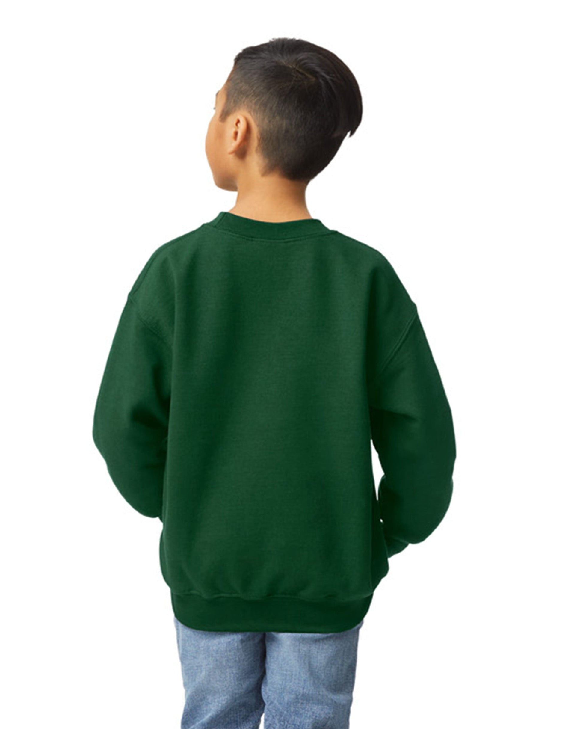 Youth Large Forest Green Gildan 18000B 