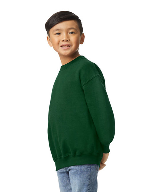 Youth Large Forest Green Gildan 18000B 