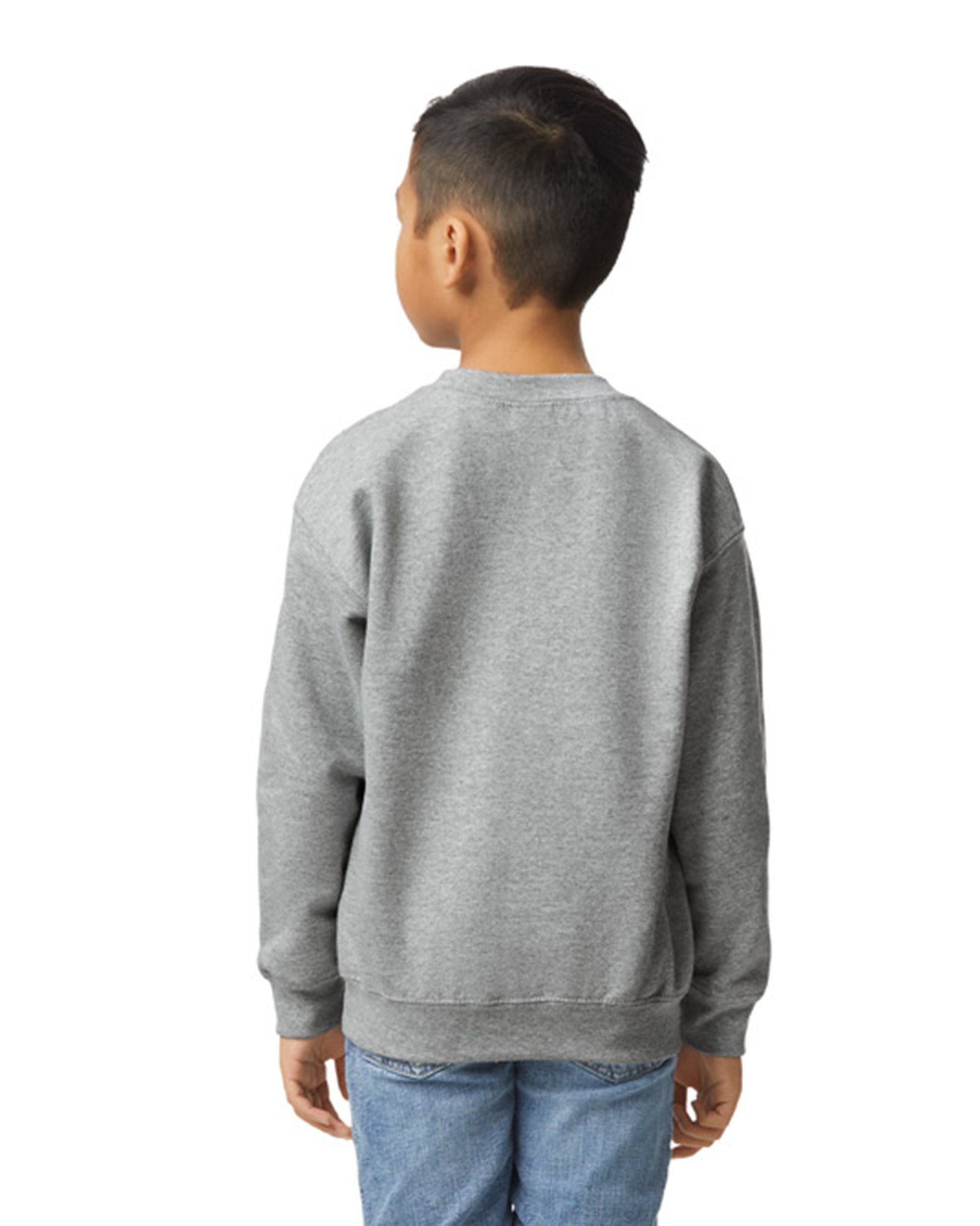 Youth Medium Sport Gray Gildan 18000B 