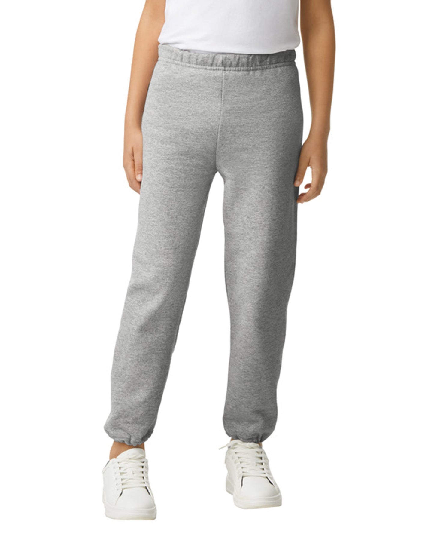 Youth Medium Sport Gray Gildan 18200B 