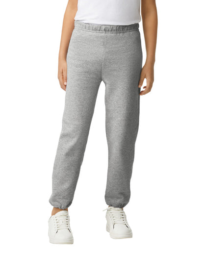 Youth Medium Sport Gray Gildan 18200B 
