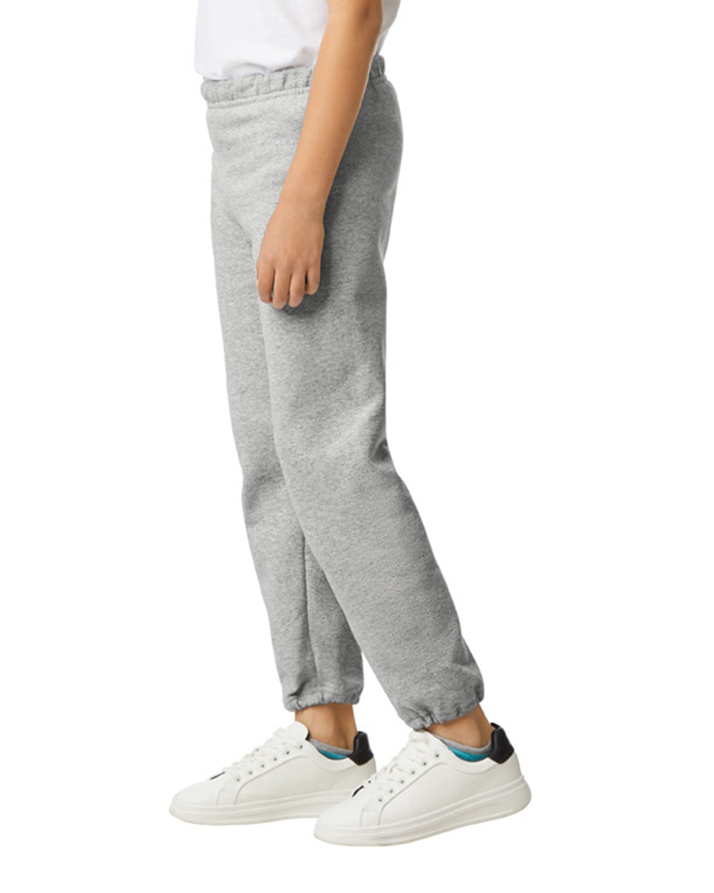 Youth Medium Sport Gray Gildan 18200B 