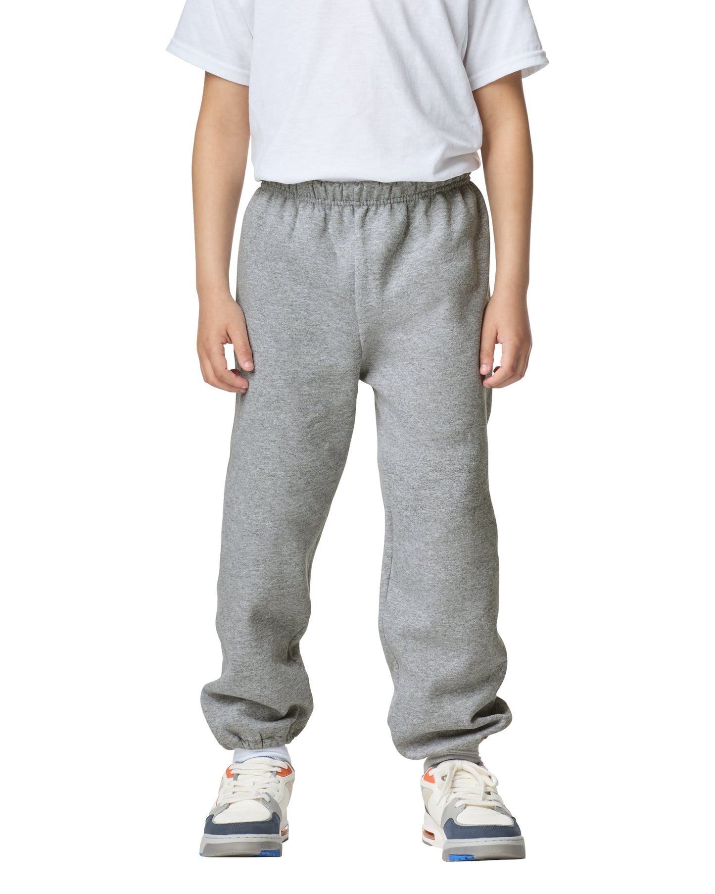 Youth Medium Sport Gray Gildan 18200B 