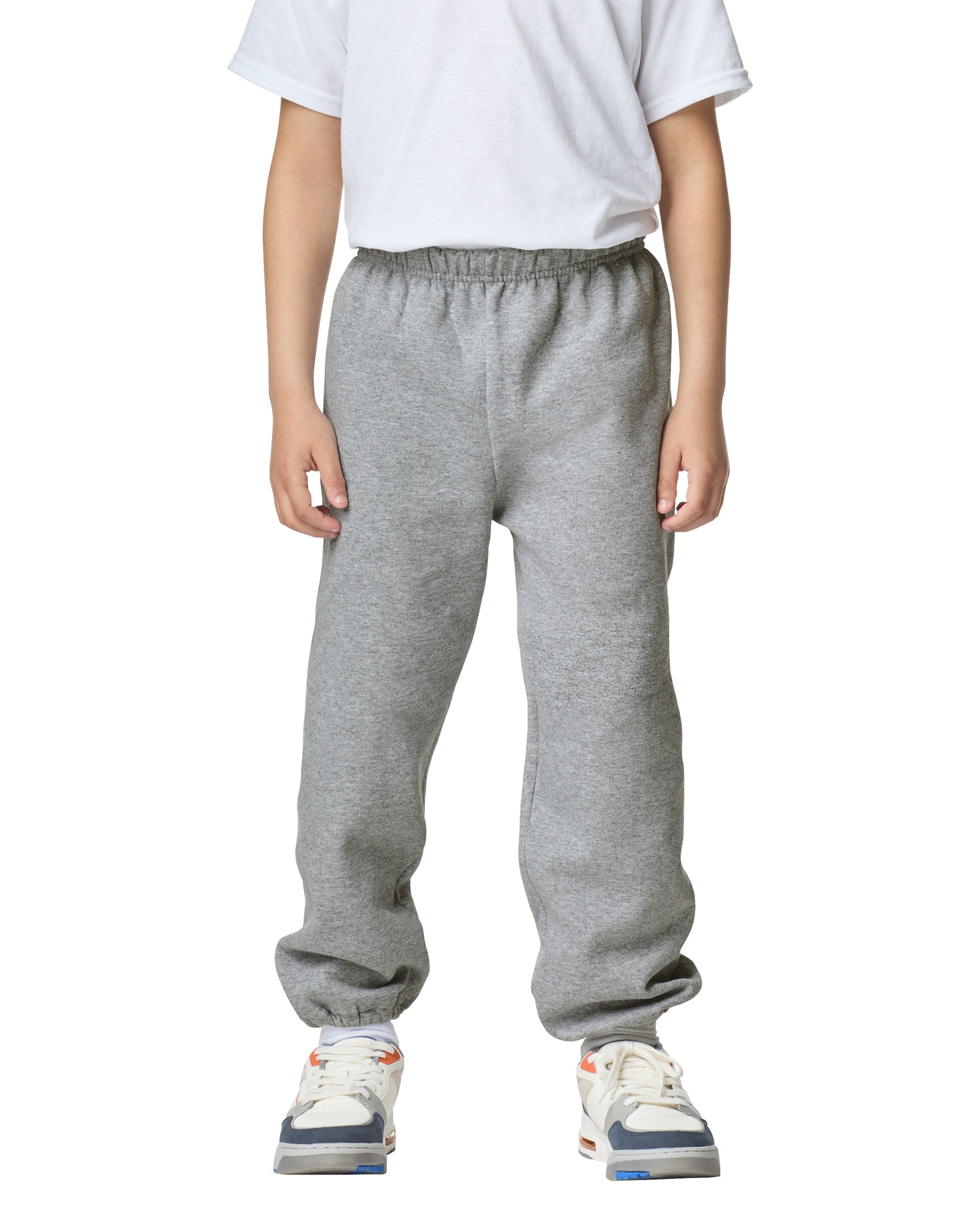 Youth Medium Sport Gray Gildan 18200B 