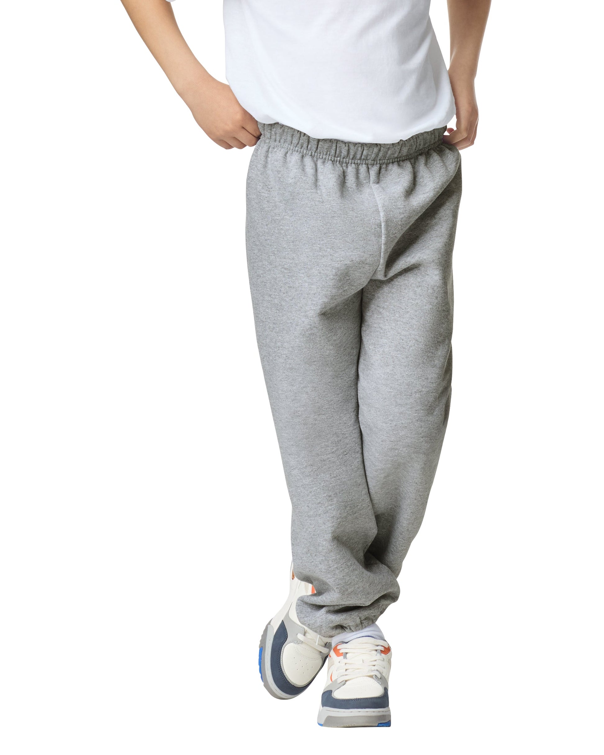 Youth Medium Sport Gray Gildan 18200B 