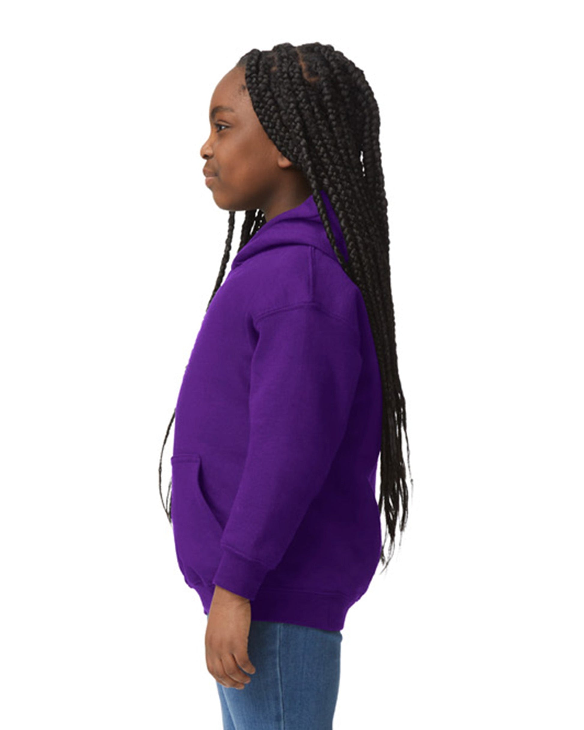 Youth X-Small Purple Gildan 18500B 