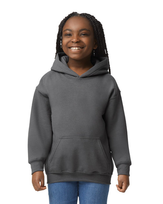 Youth Medium Charcoal Gildan 18500B 