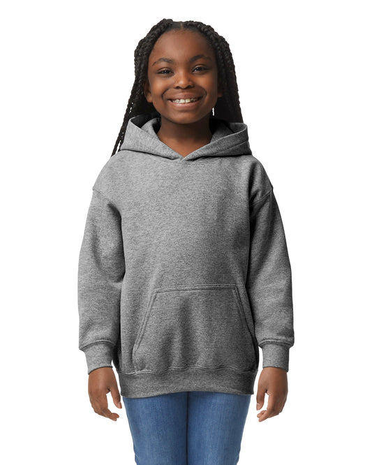 Youth Medium Graphite Htr Gildan 18500B 