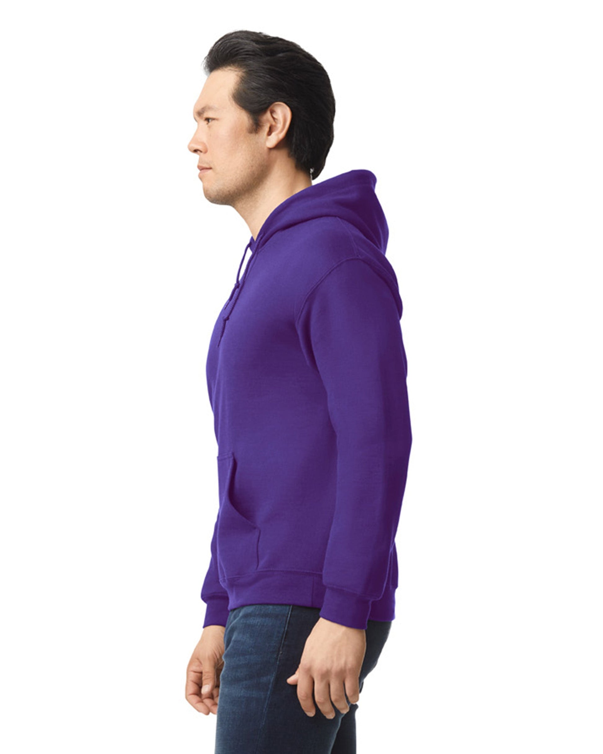 Large Purple Gildan 18500 
