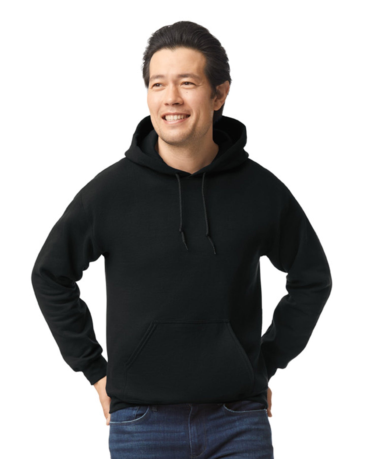 Large Black Gildan 18500 