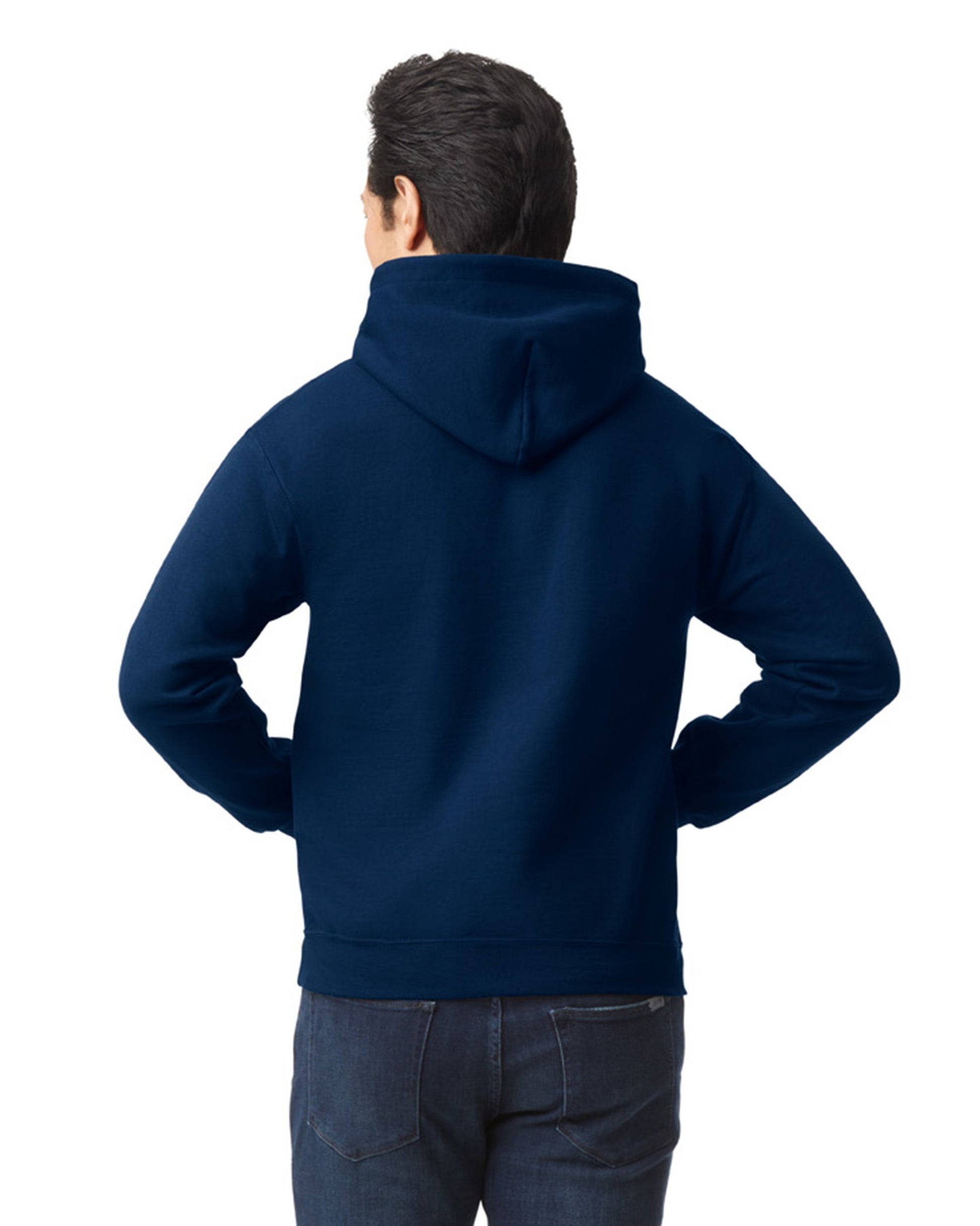 Small Navy Gildan 18500 