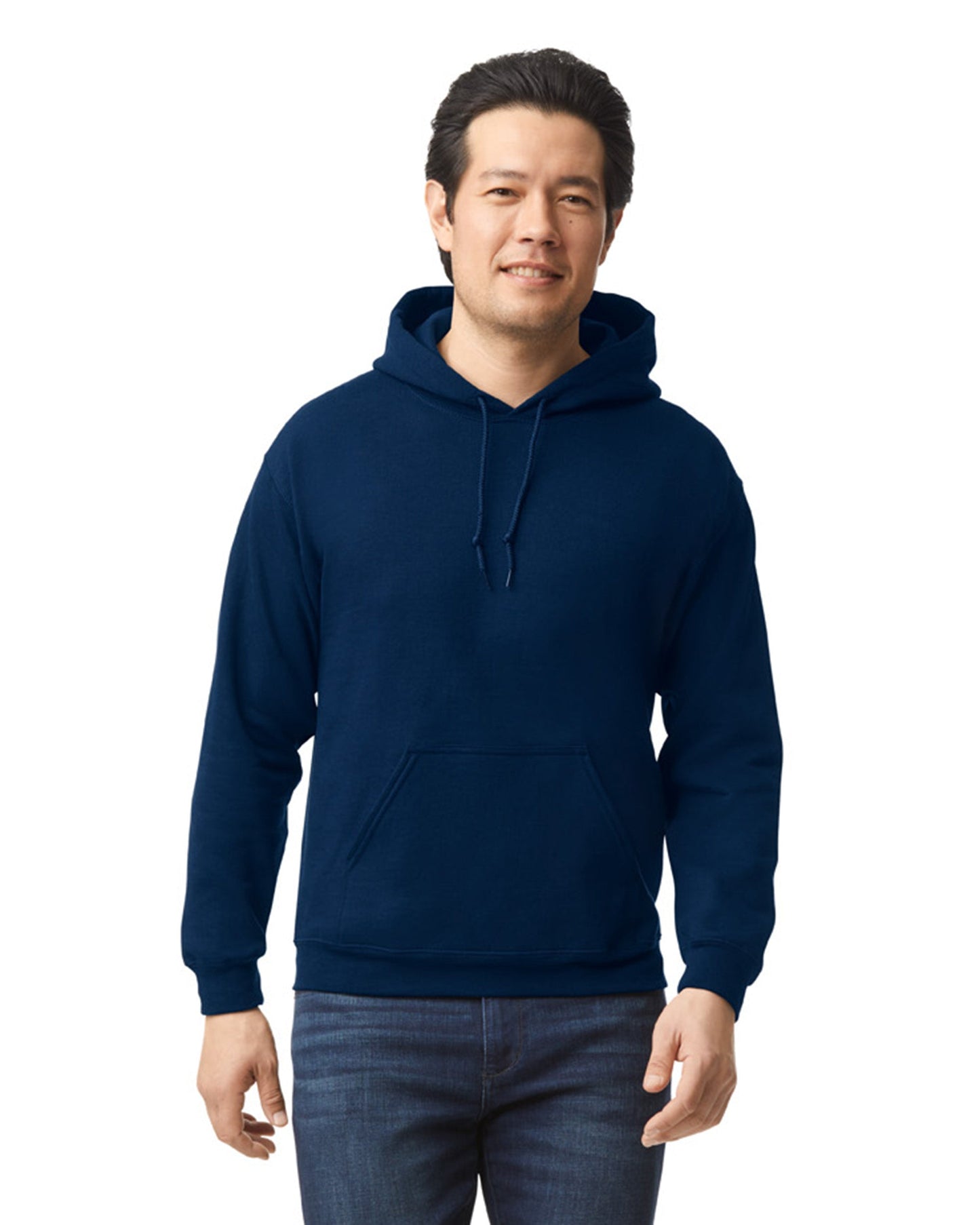 Small Navy Gildan 18500 