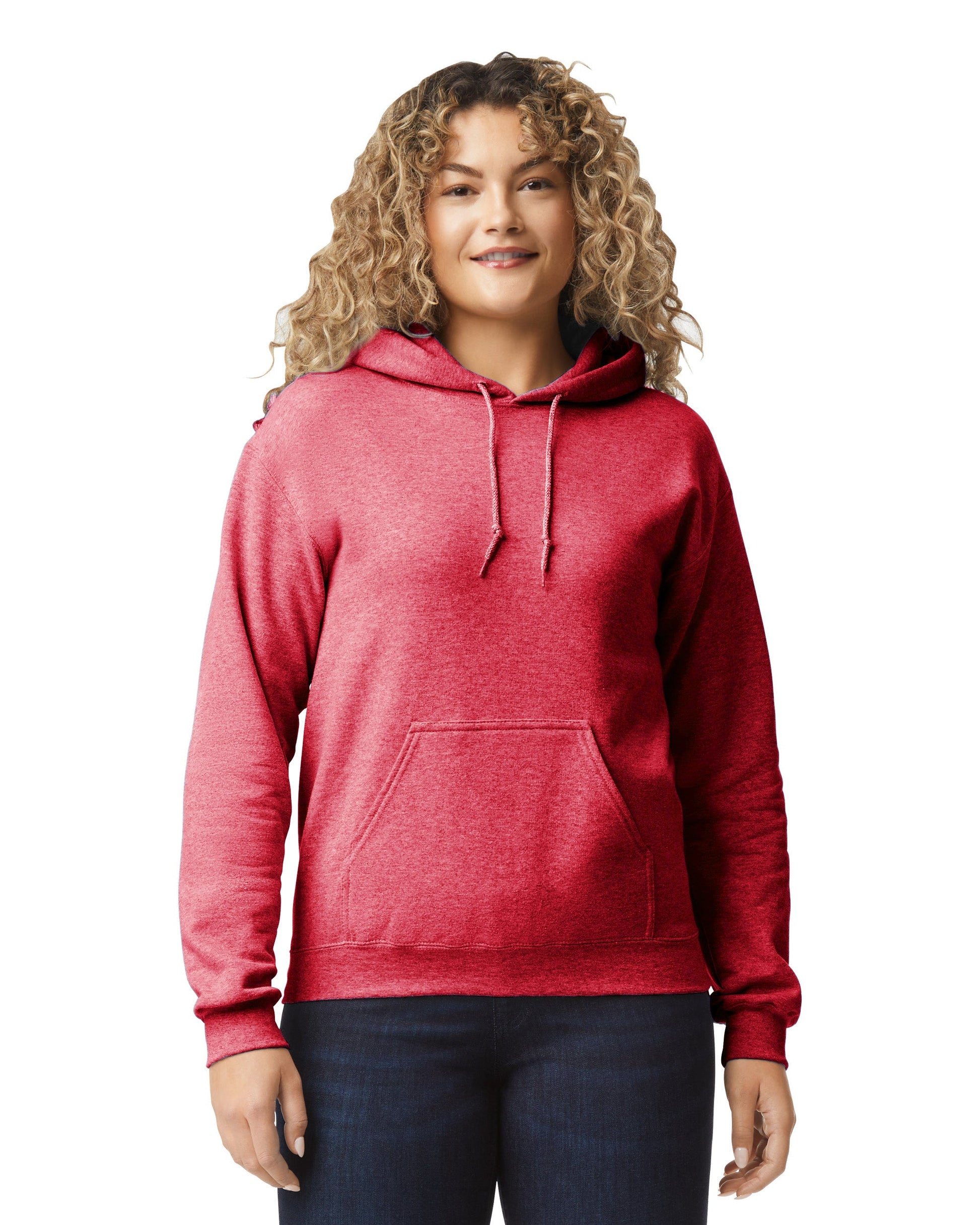 Large Htr Scarlet Red Gildan 18500 