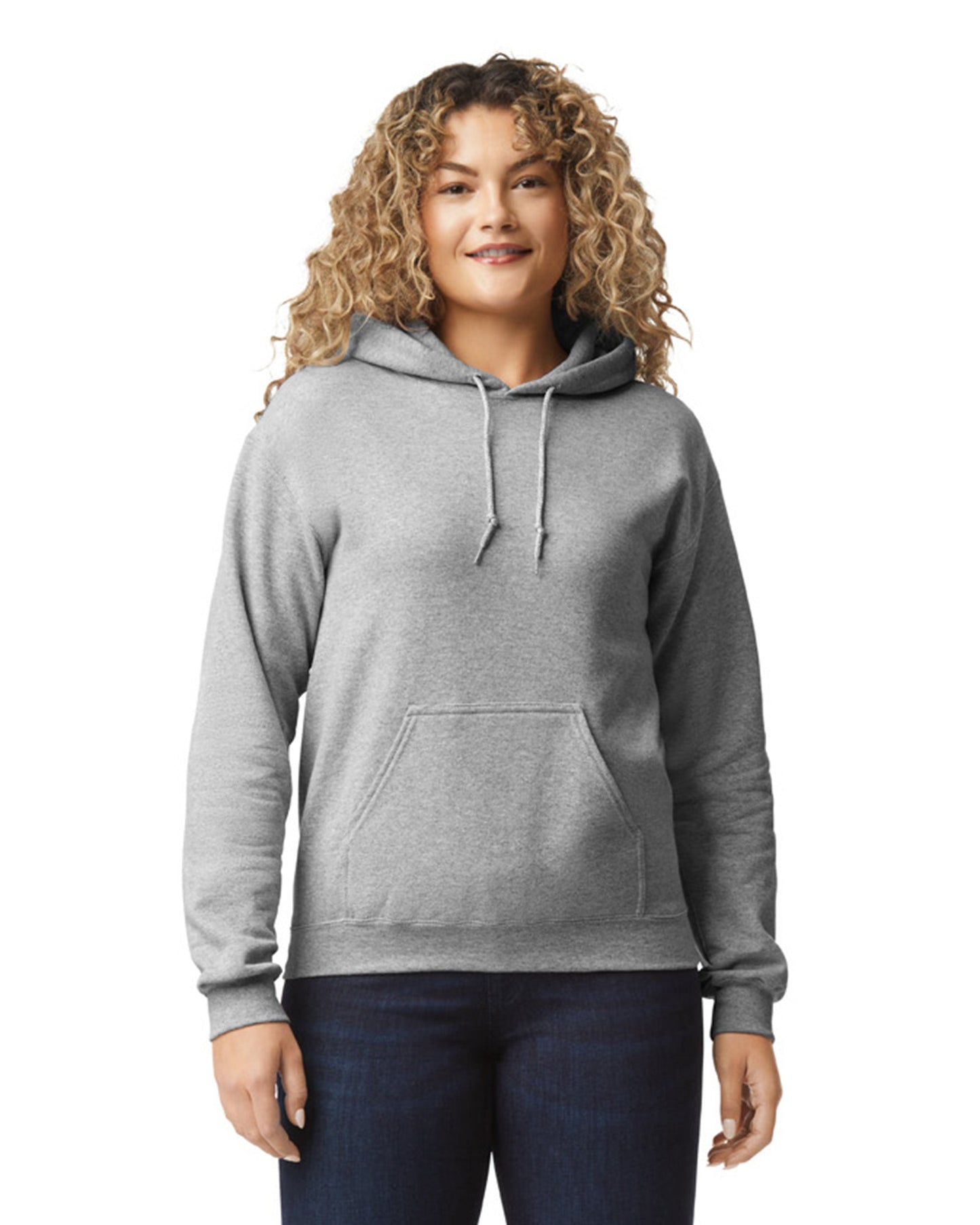 Large Sport Gray Gildan 18500 
