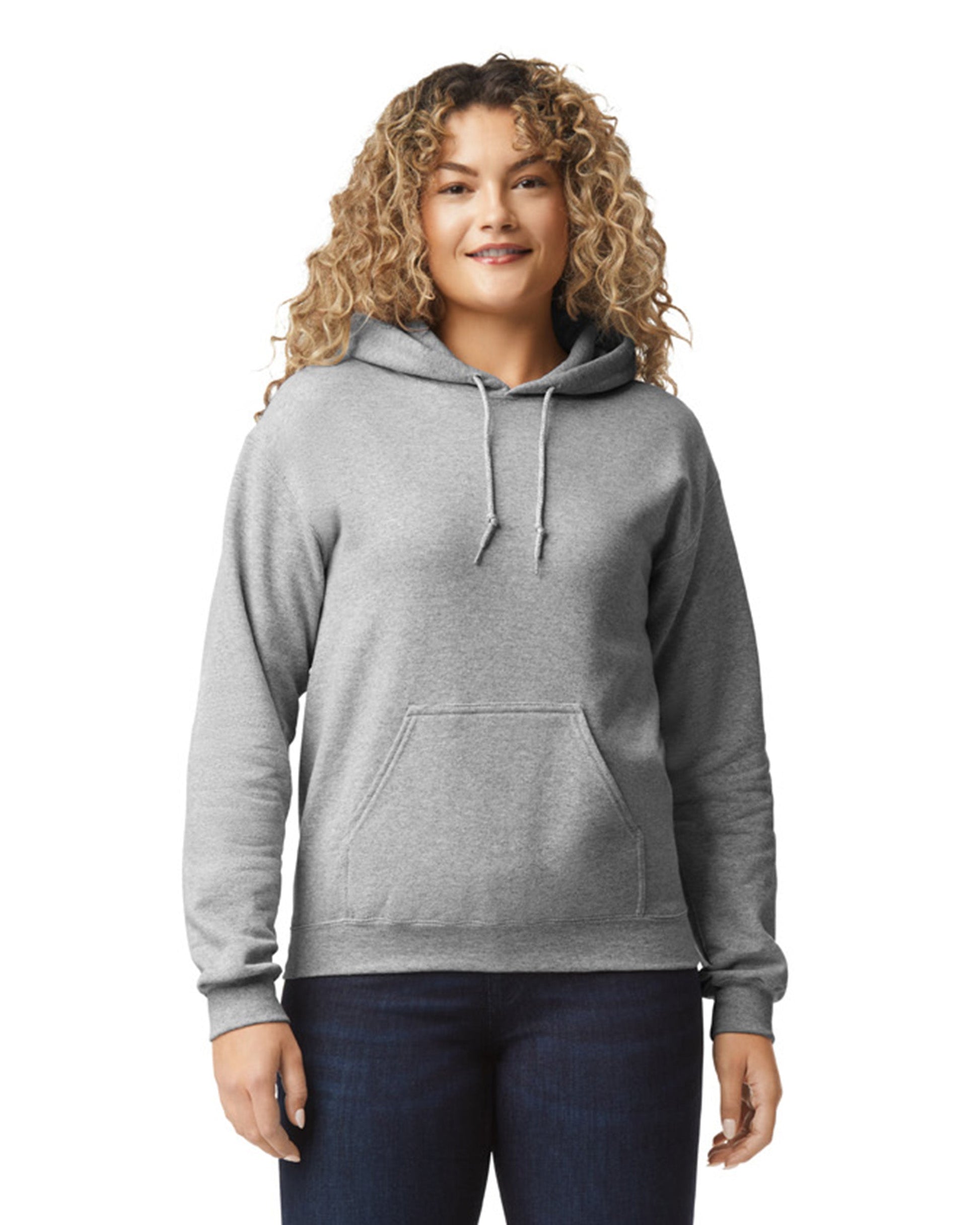 Large Sport Gray Gildan 18500 