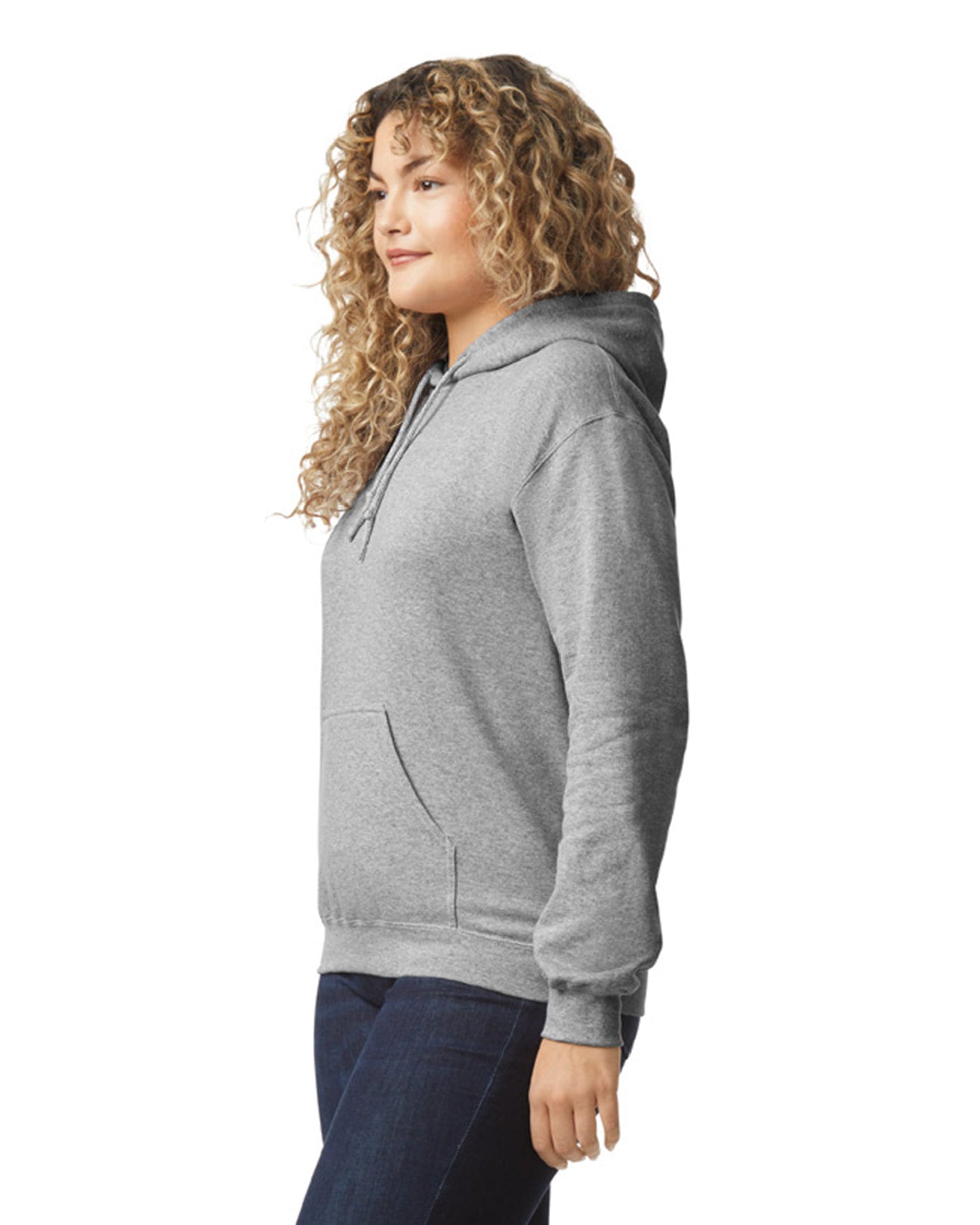 Large Sport Gray Gildan 18500 