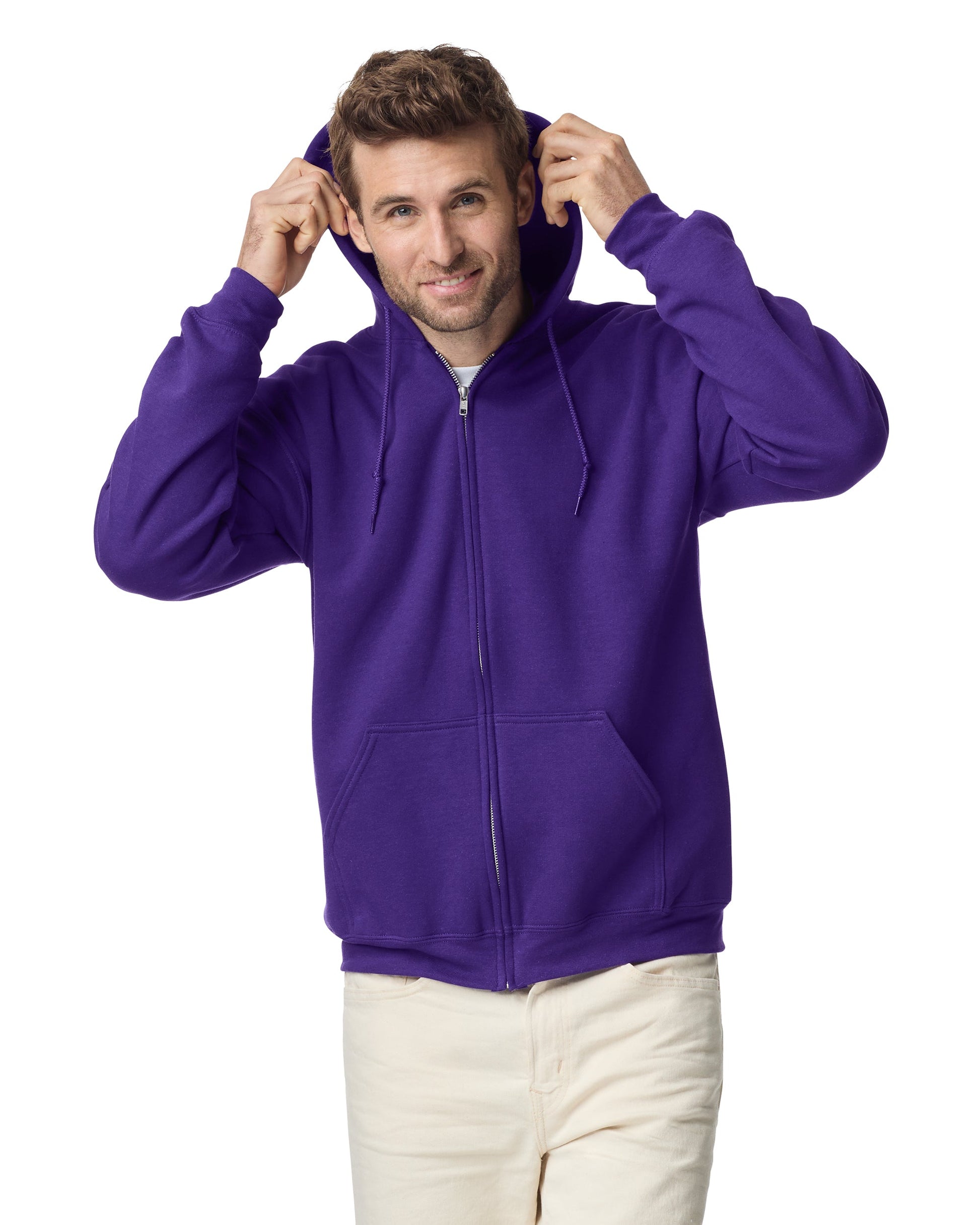 2X-Large Purple Gildan 18600 