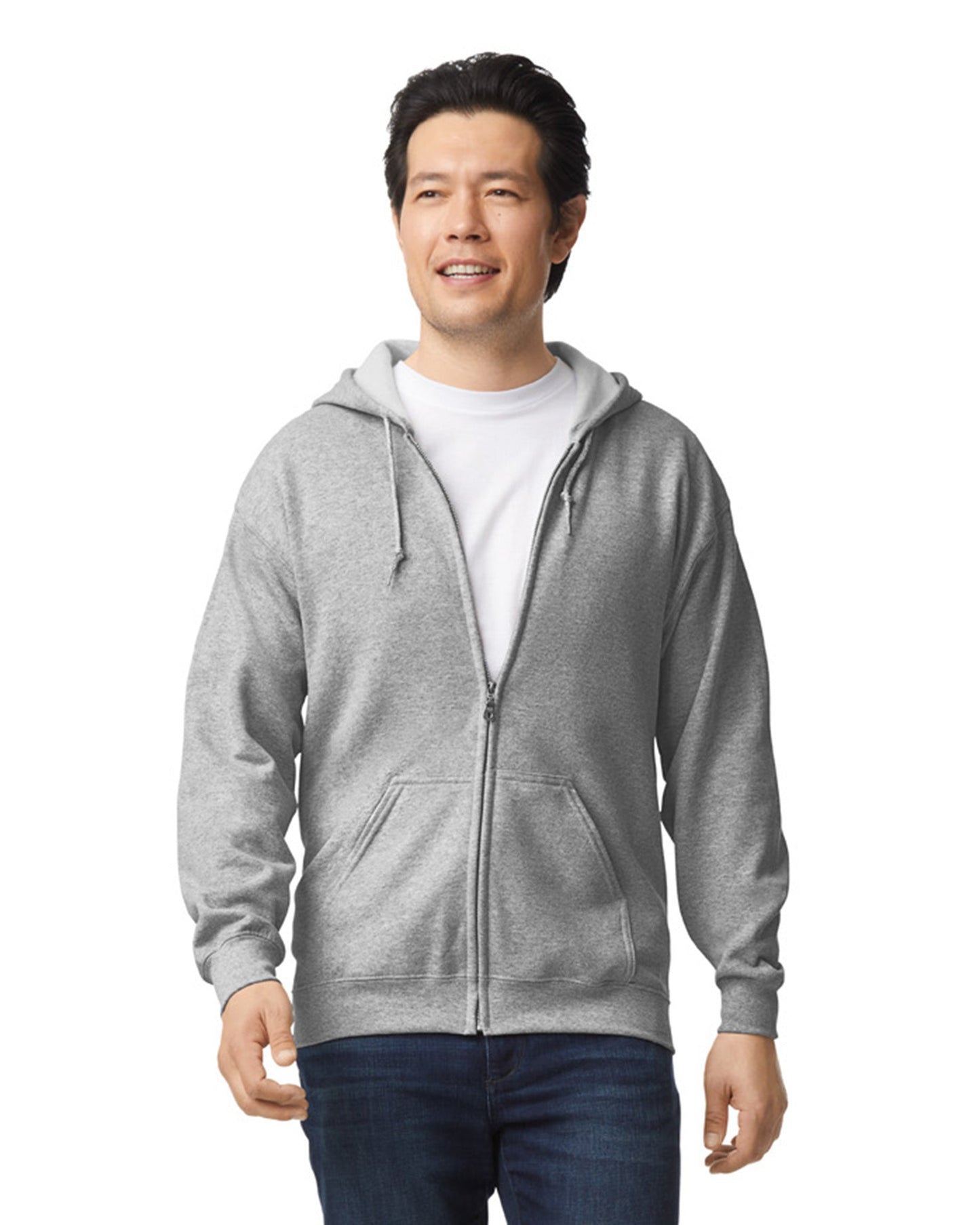 Medium Sport Gray Gildan 18600 