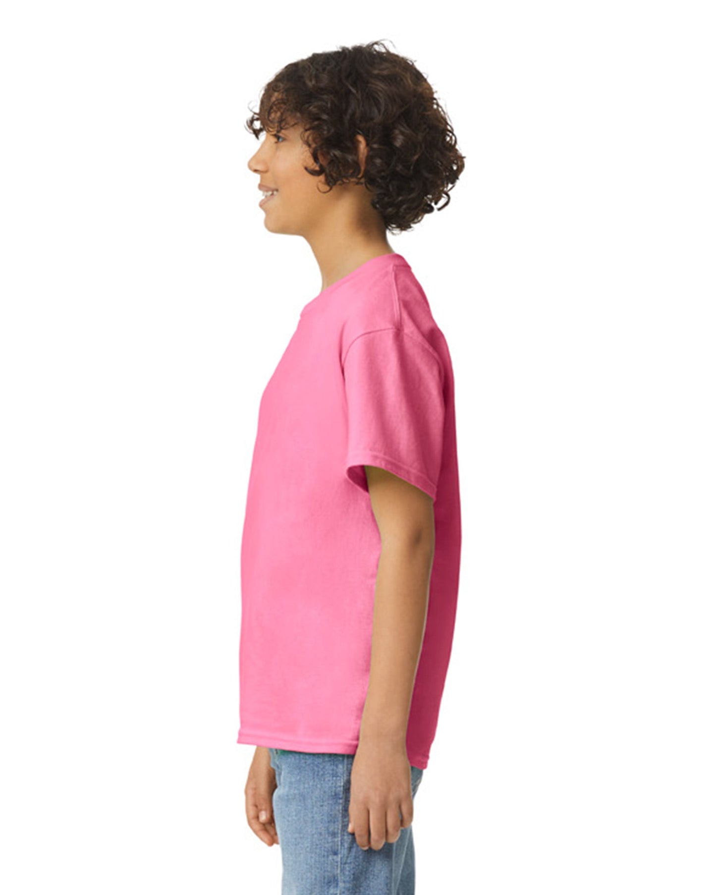 Youth X-Small Safety Pink Gildan 2000B 