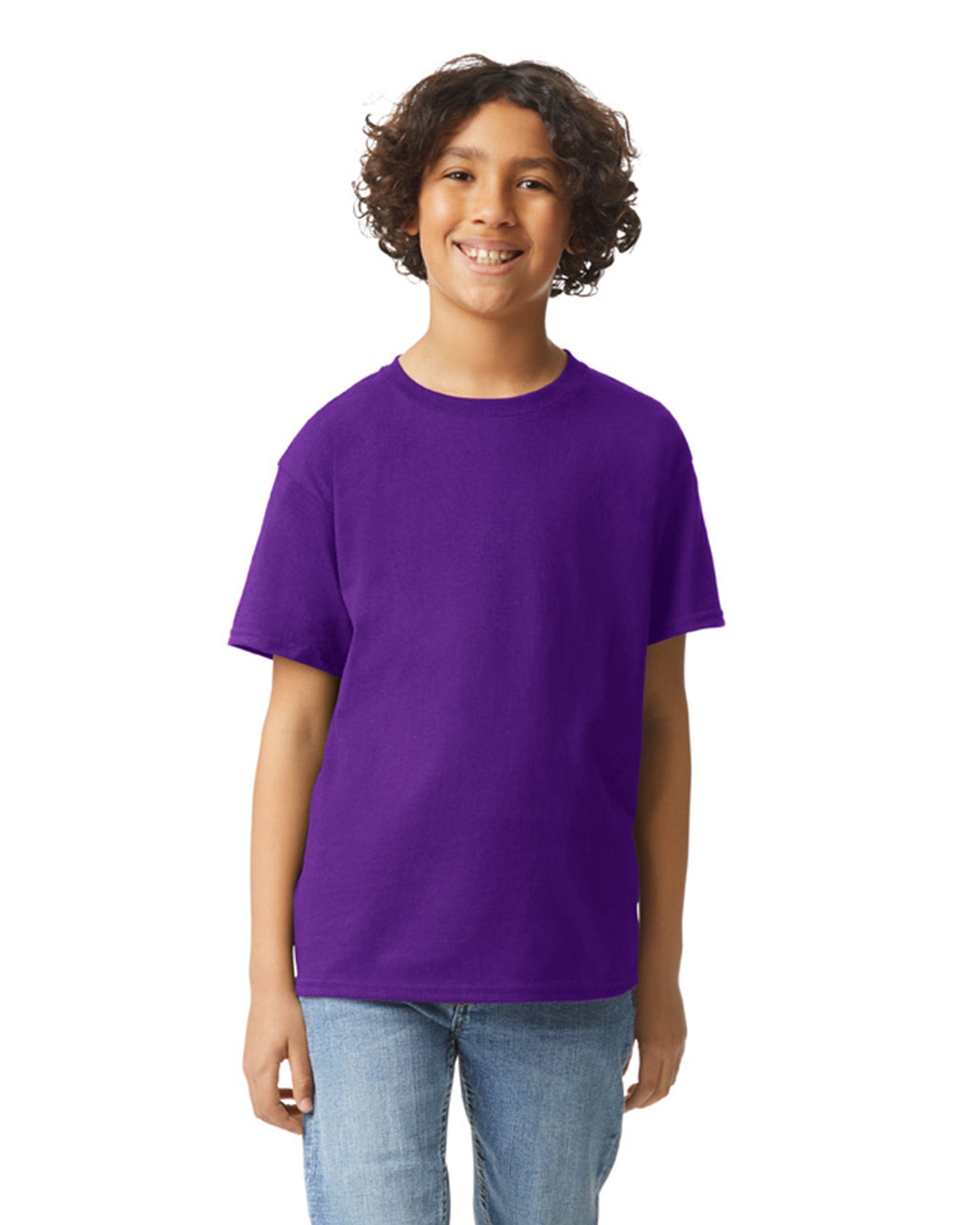 Youth Large Purple Gildan 2000B 