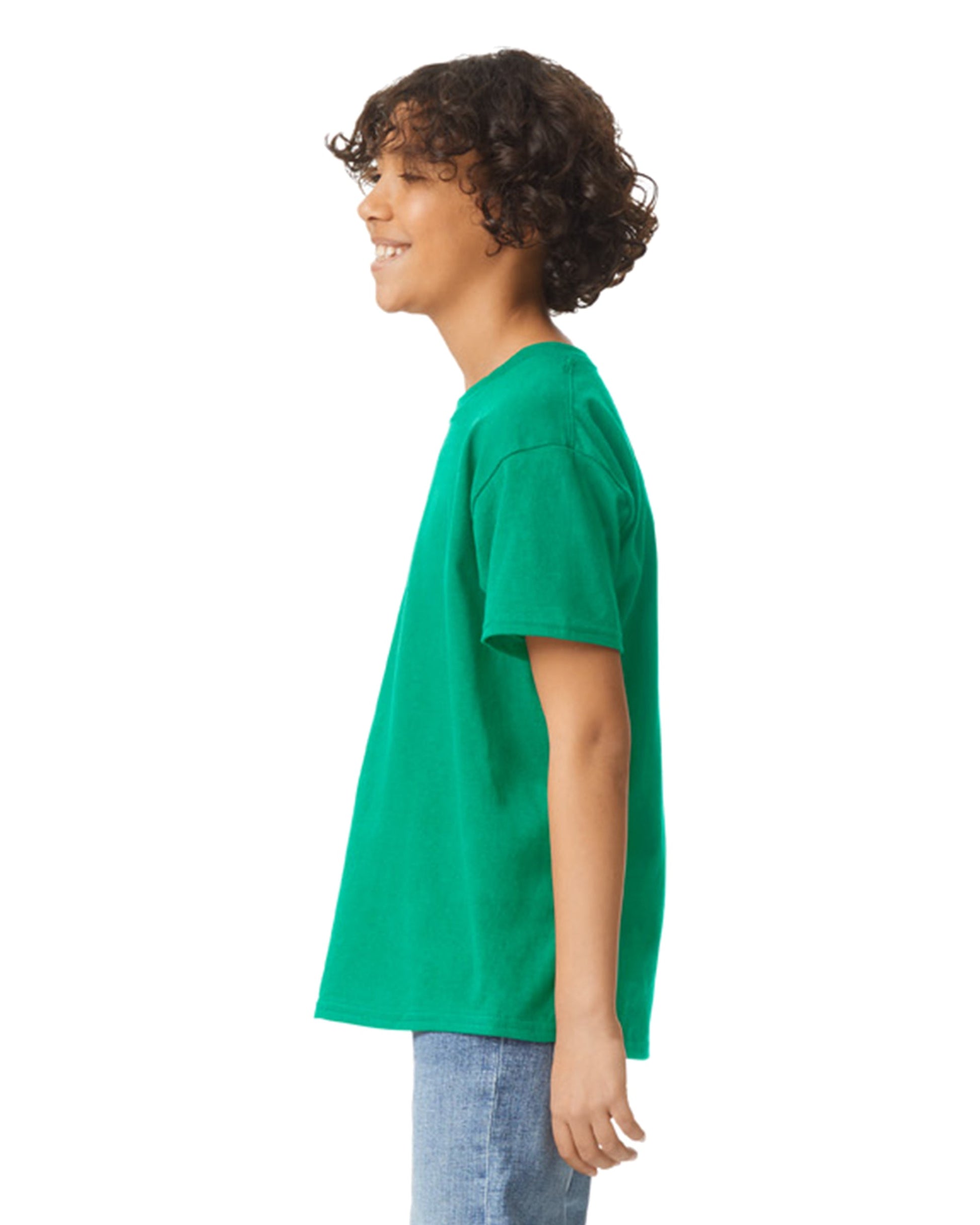 Youth Medium Kelly Green Gildan 2000B 