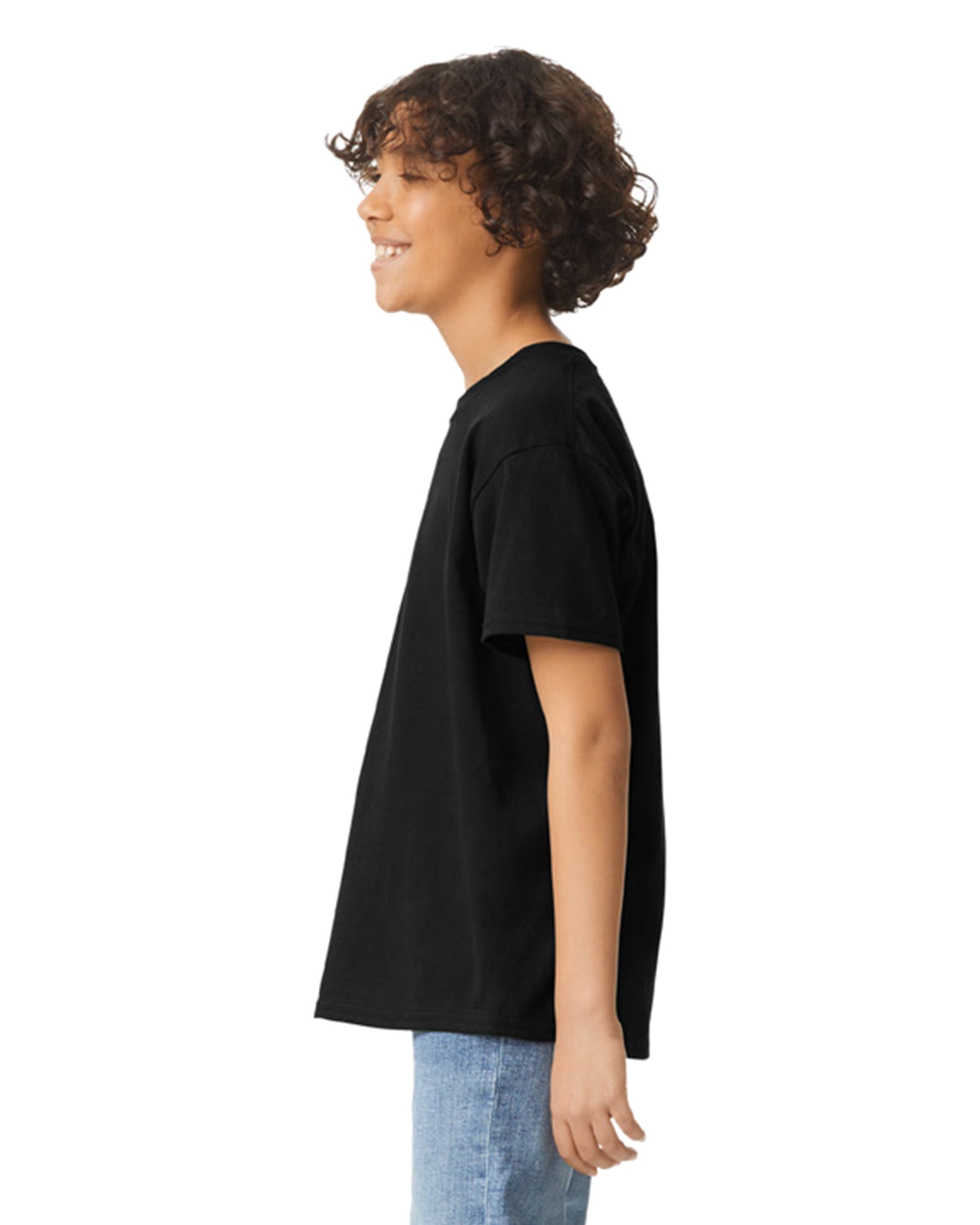 Youth Small Black Gildan 2000B 