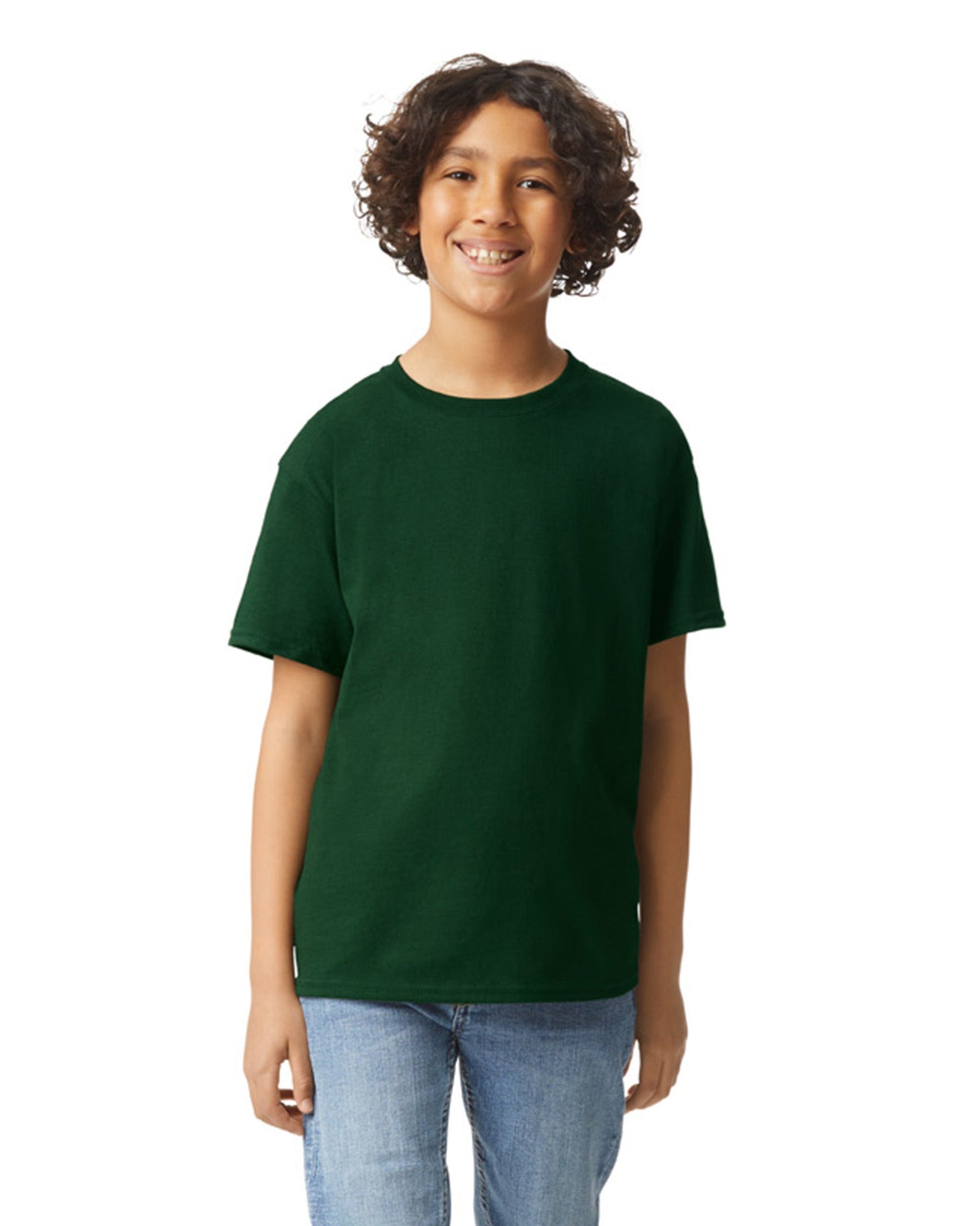 Youth X-Small Forest Green Gildan 2000B 