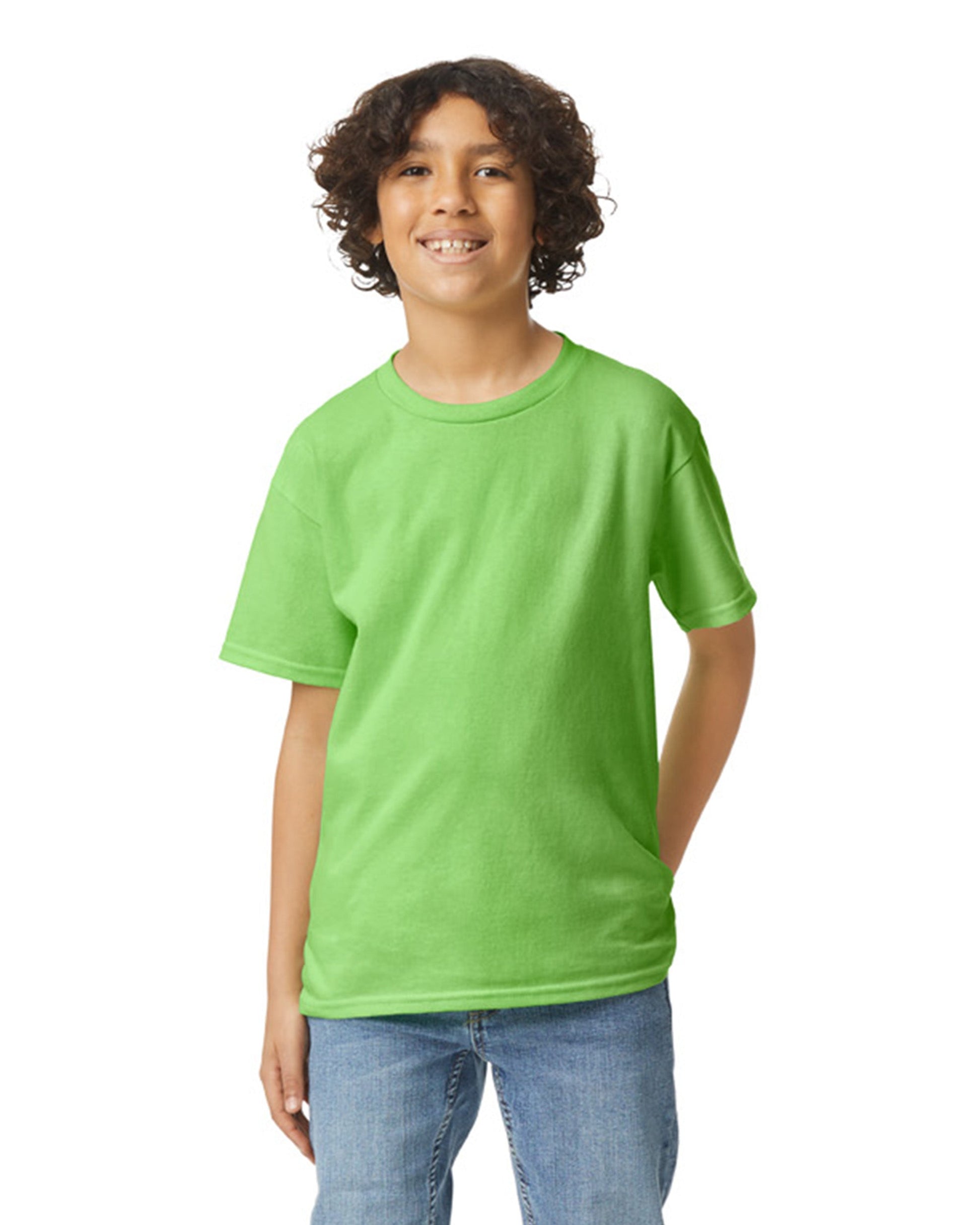 Youth X-Small Lime Gildan 2000B 