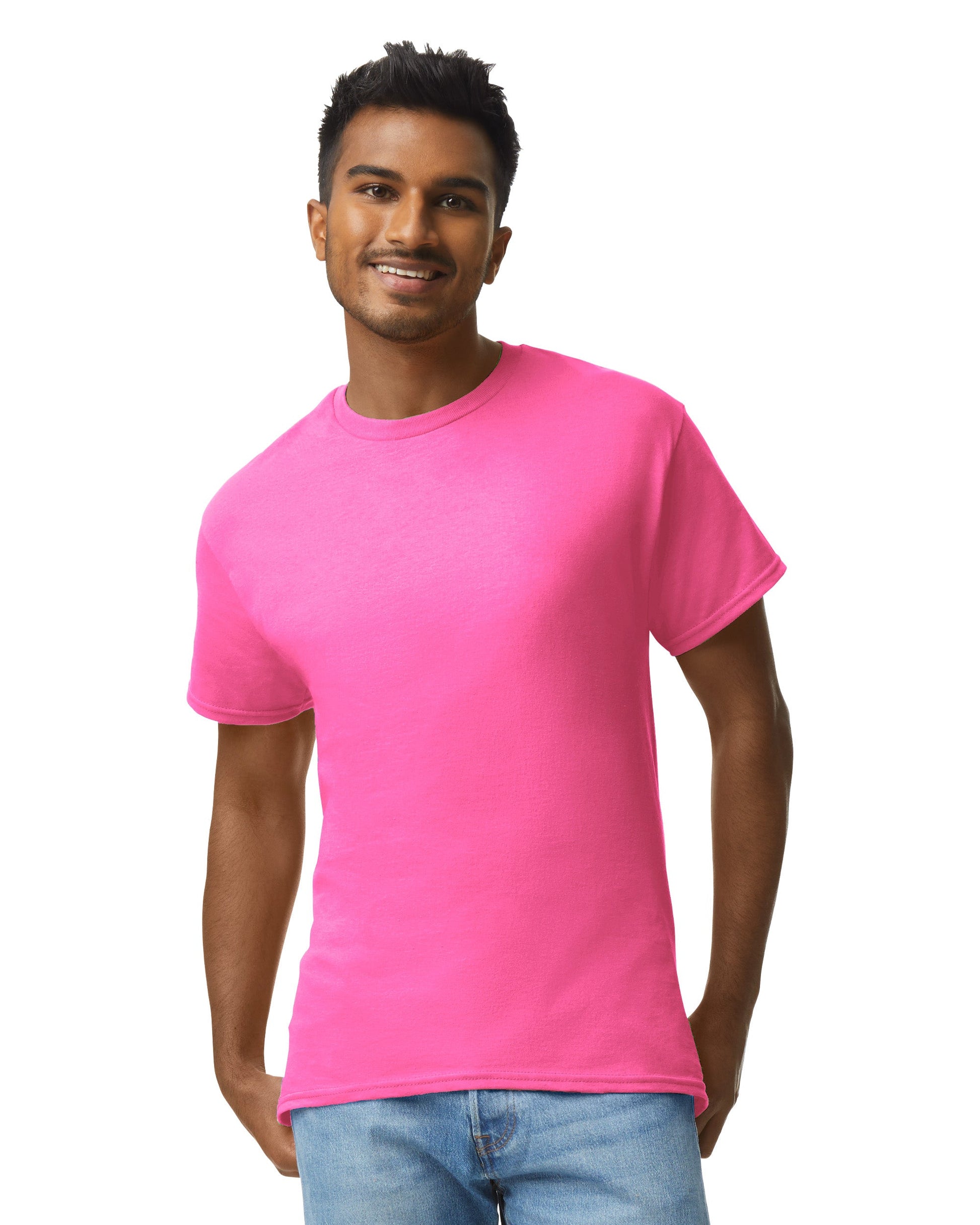 X-Large Safety Pink Gildan 2000 