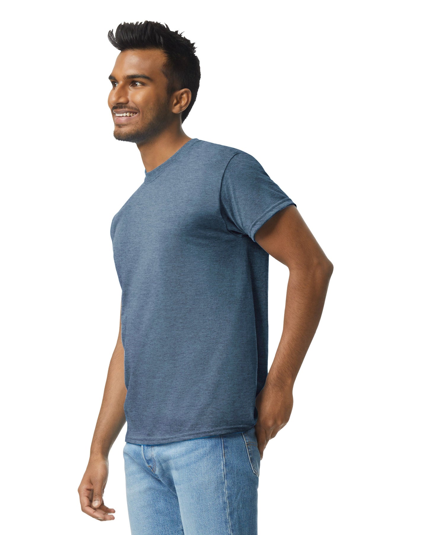 2X-Large Heather Indigo Gildan 2000 