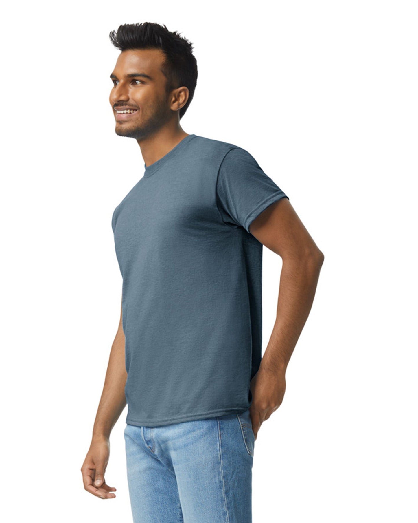Medium Heather Navy Gildan 2000 