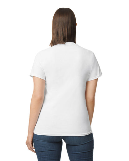 Medium White Gildan 2300 