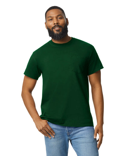 Small Forest Green Gildan 2300 