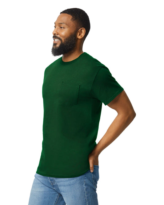 Small Forest Green Gildan 2300 