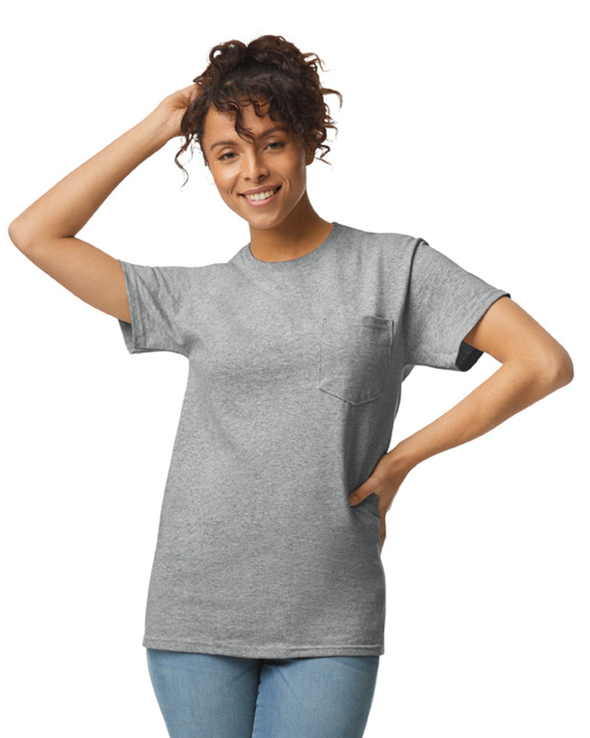 Large Sport Gray Gildan 2300 