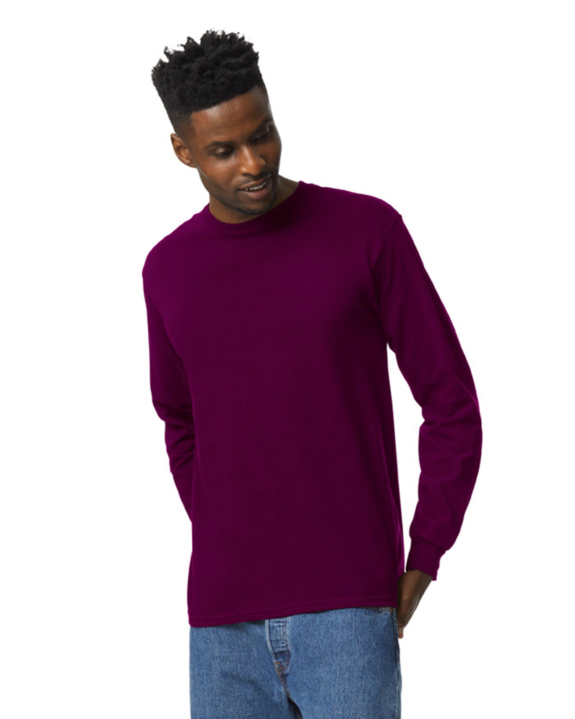 Large Maroon Gildan 2400 