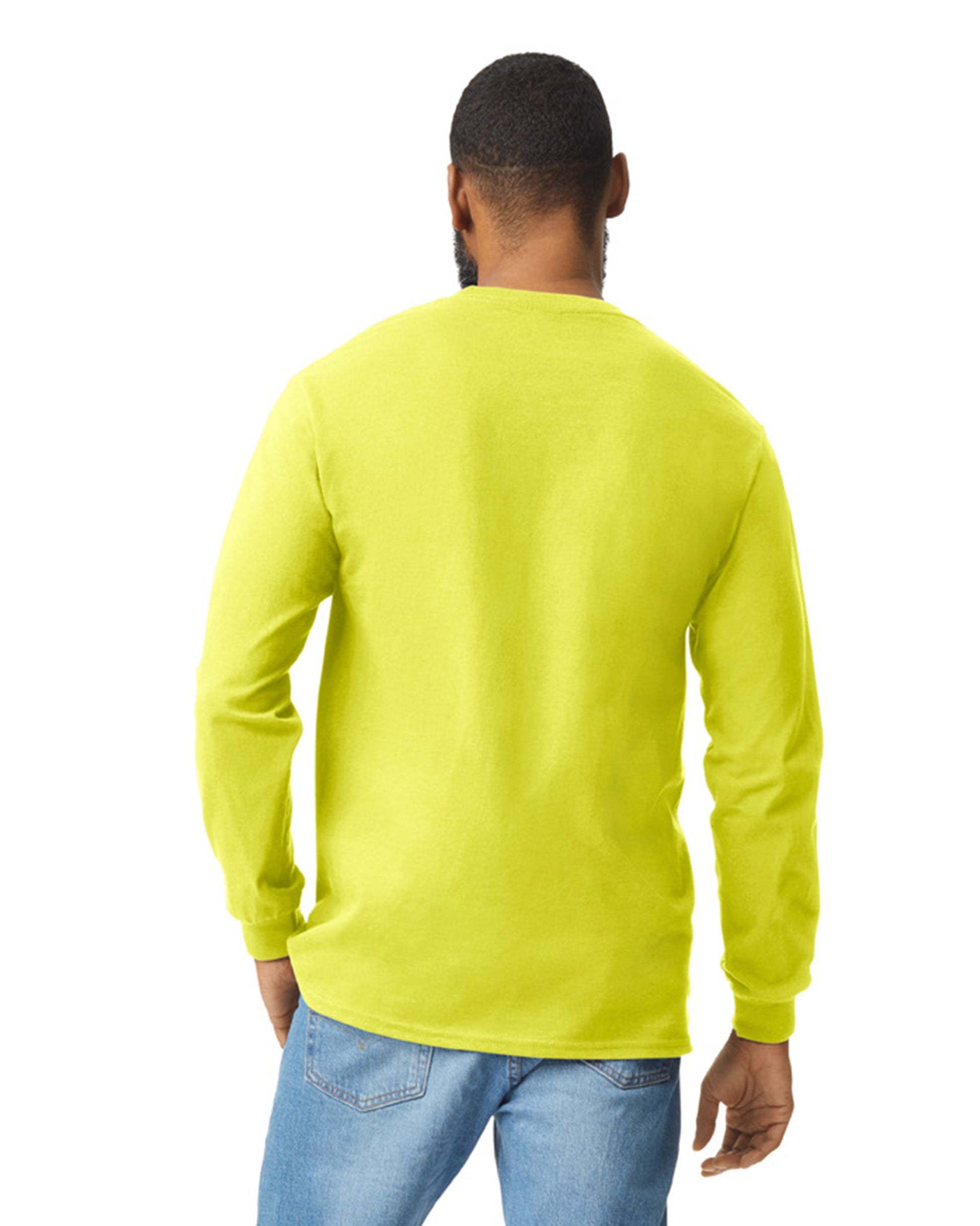 Medium Safety Green Gildan 2410 