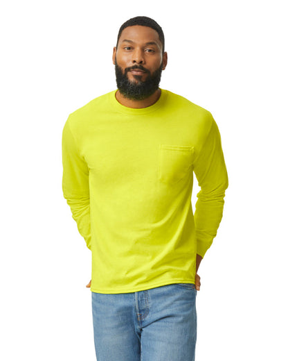 Medium Safety Green Gildan 2410 