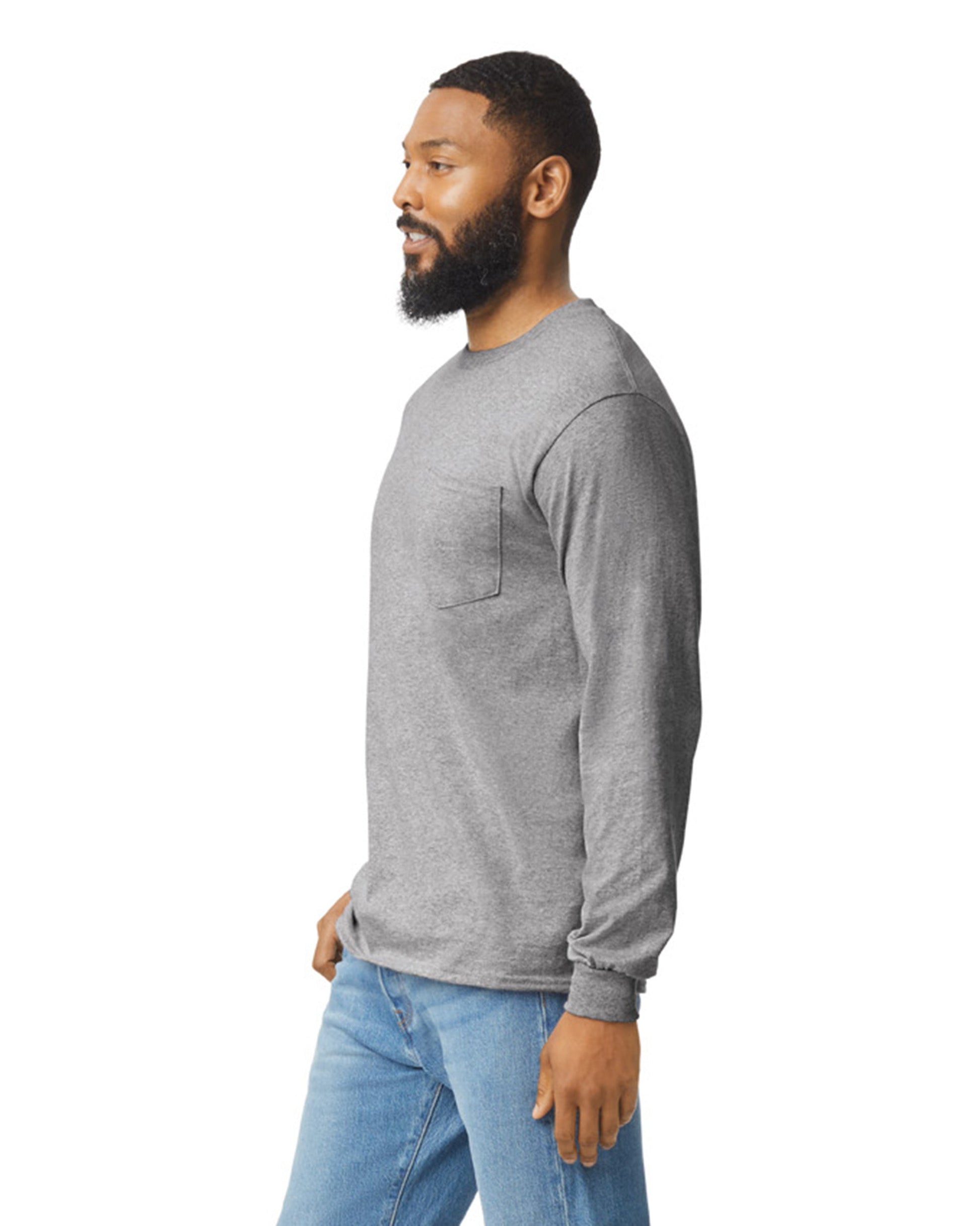 Large Sport Gray Gildan 2410 