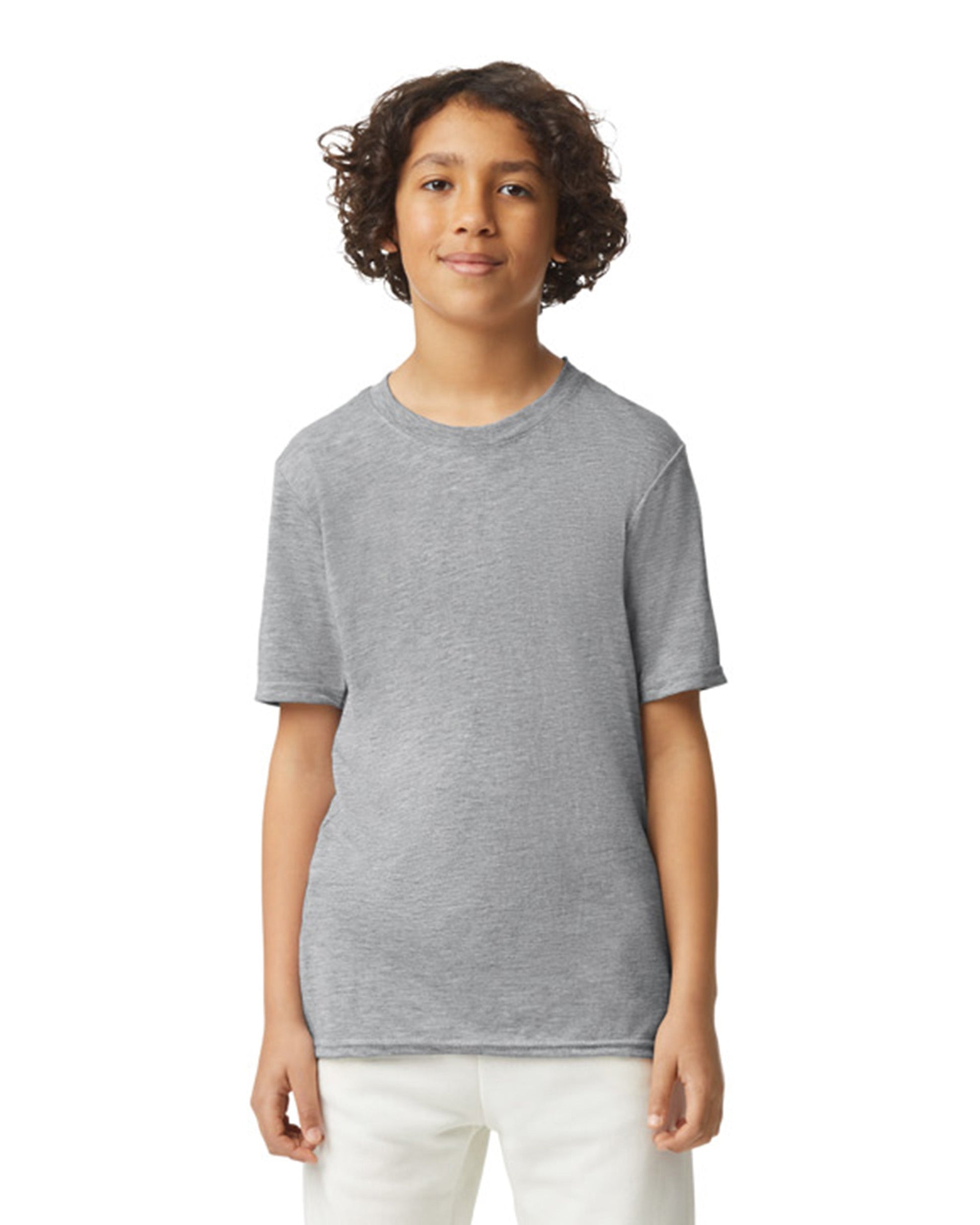 Youth Medium Sport Gray Gildan 42000B 