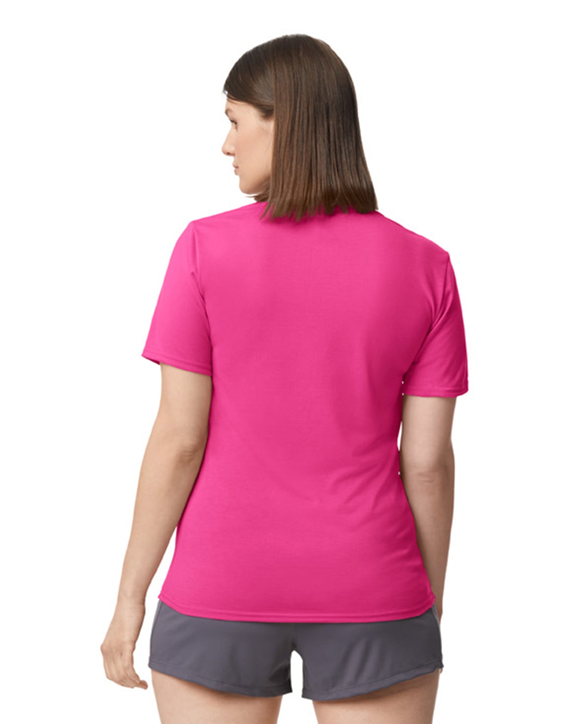 Medium Safety Pink Gildan 42000 