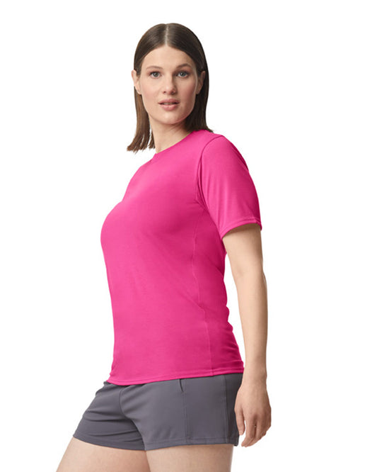 Medium Safety Pink Gildan 42000 